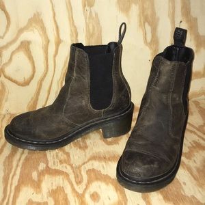 Doc marten leather slip on boots